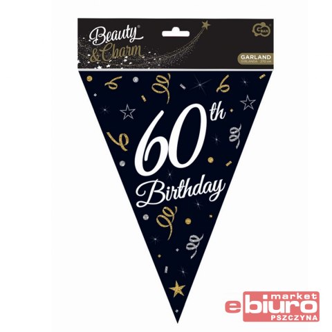 GIRLANDA PAPIEROWA B&C Z FLAGAMI 60 28X270CM GODAN