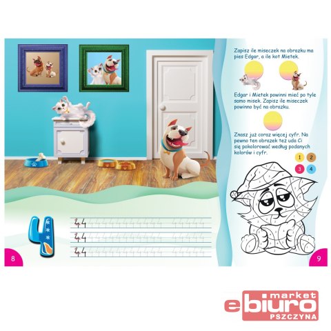 KSIĄŻECZKA NAUKA CYFEREK Z NAKLEJKAMI MD