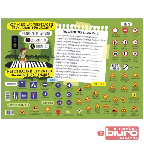 PODKŁAD BIURKOWY ZNAKI DROGOWE HENRY