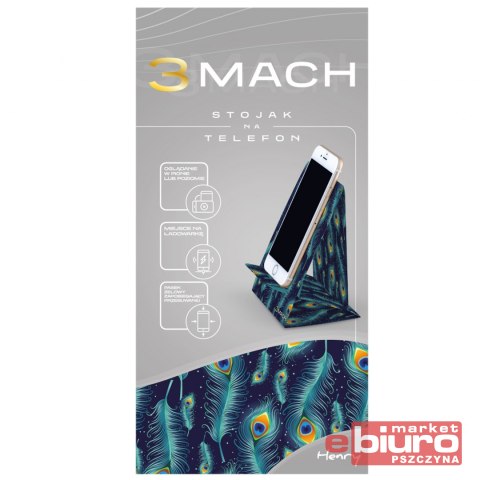 STOJAK NA TELEFON 3MACH PAWIE PIÓRA HENRY