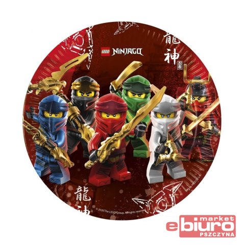 TALERZYKI PAPIEROWE LEGO NINJAGO 23CM 8SZT GODAN