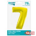 BALON FOLIOWY SMART "CYFRA 7" ZŁOTA 76CM