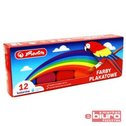 FARBY PLAKATOWE 12 KOLORÓW 20ML HERLITZ