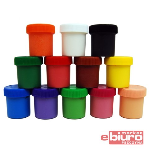 FARBY PLAKATOWE 12 KOLORÓW 20ML HERLITZ