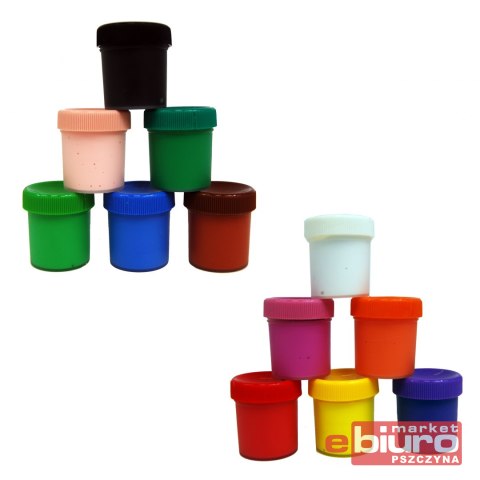 FARBY SZKOLNE AS 12 KOLORÓW - 20 ML ASTRA