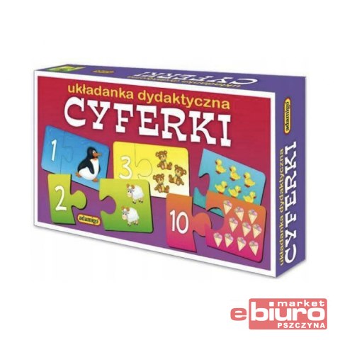 GRA UKŁADANKA DYDAKTYCZNA CYFERKI ADAMIGO