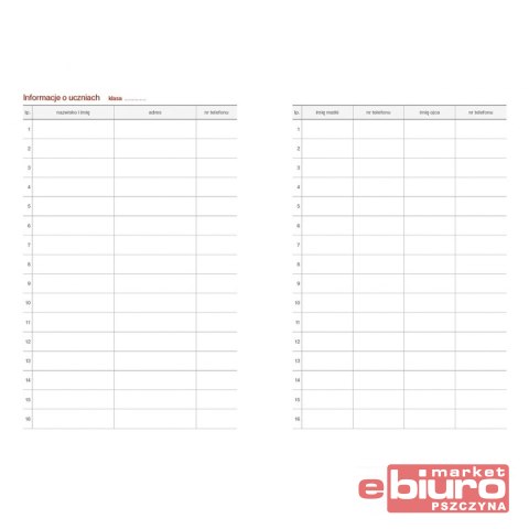 KALENDARZ NAUCZYCIELA B6 TYG. BEZBARWNY PCV FOLK