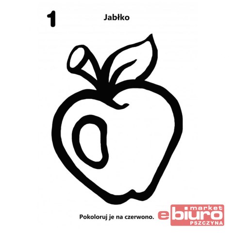 KOLOROWANKA LICZĘ I KOLORUJĘ OWOCE 1711 NIKO