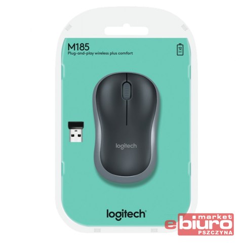 MYSZKA BEZPRZEWODOWA SZARA LOGITECH WRLS M185