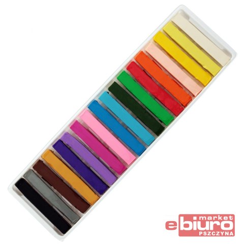 PLASTELINA KWADRATOWA 18 KOLORÓW ASTRA