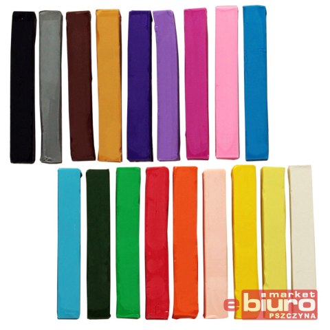 PLASTELINA KWADRATOWA 18 KOLORÓW ASTRA