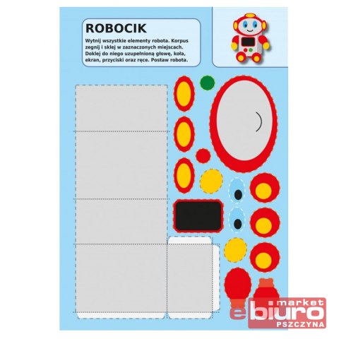 WESOŁE WYCINANKI. DINOZAUR I JEGO PRZYJACIELE 5128
