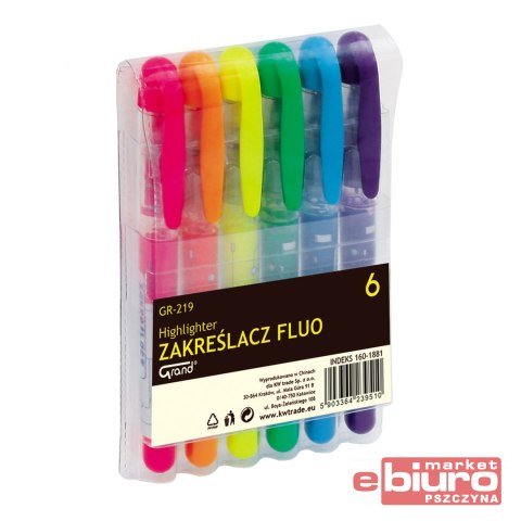 ZAKREŚLACZ GRAND GR-219 A'6 FLUO