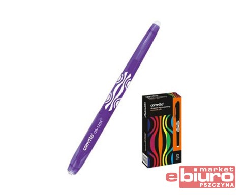 DŁUGOPIS WYMAZYWALNY CORRETTO GR-1204 FIOLETOWY