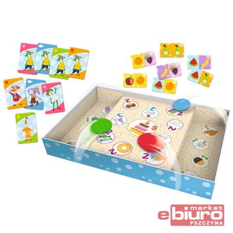 GRA PLANSZOWA DOMINO PCHEŁKI KUKU 3w1 TREFL 01921