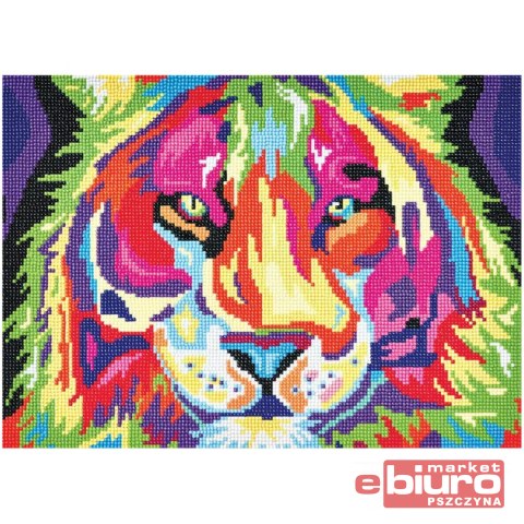 HAFT DIAMENTOWY ZESTAW DO DIAMOND PAINT TIGER