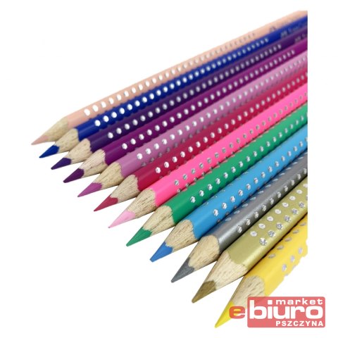KREDKI OŁÓWKOWE 12 KOL METALOWE OP. FABER-CASTELL