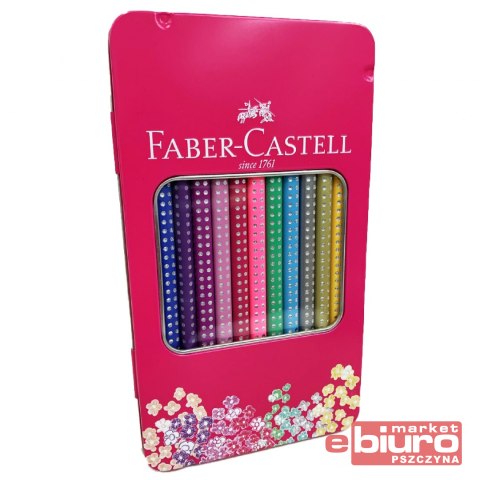 KREDKI OŁÓWKOWE 12 KOL METALOWE OP. FABER-CASTELL