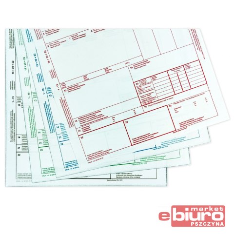 LIST PRZEWOZOWY CMR 4 ODCINKOWY DRUK