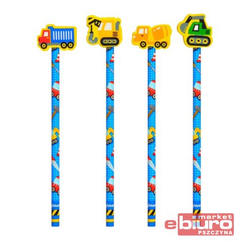 OŁÓWEK Z GUMKĄ DO ŚCIERANIA BUDYNEK MFP