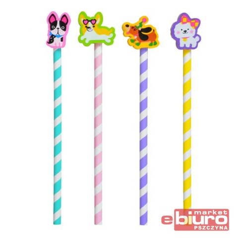 OŁÓWEK Z GUMKĄ DO ŚCIERANIA PIES MFP