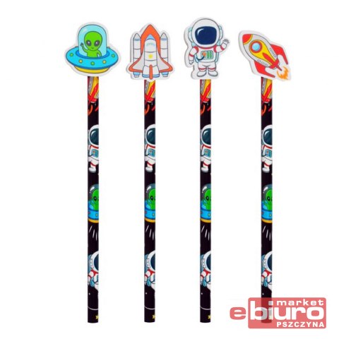 OŁÓWEK Z GUMKĄ DO ŚCIERANIA WSZECHŚWIAT MFP