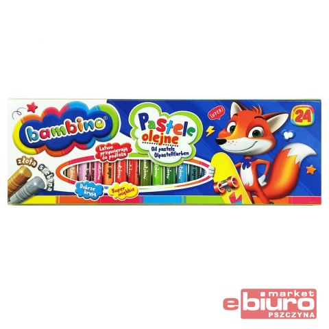 PASTELE OLEJNE BAMBINO 24 KOLORÓW