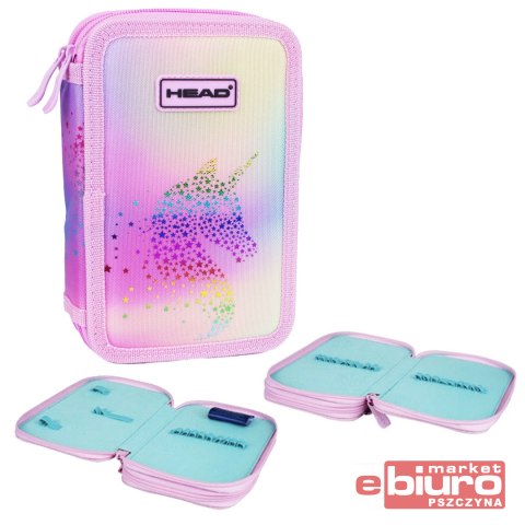 PIÓRNIK PODW. HEAD BEZ WYP. 2 KLAPKI UNICORN OMBRE