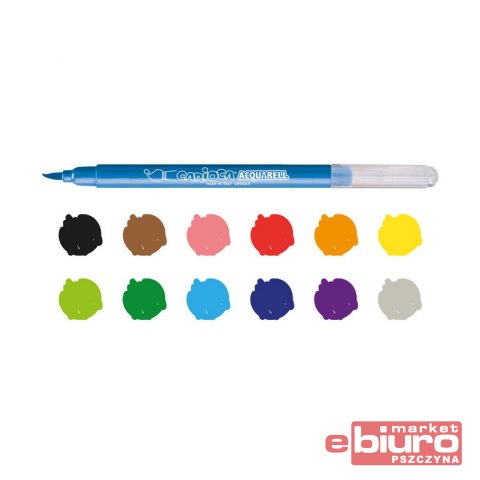 PISAKI AQUAREL 12 KOLORÓW