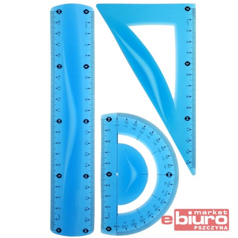 ZESTAW GEOMETRYCZNY NIEBIESKI BL010-NK