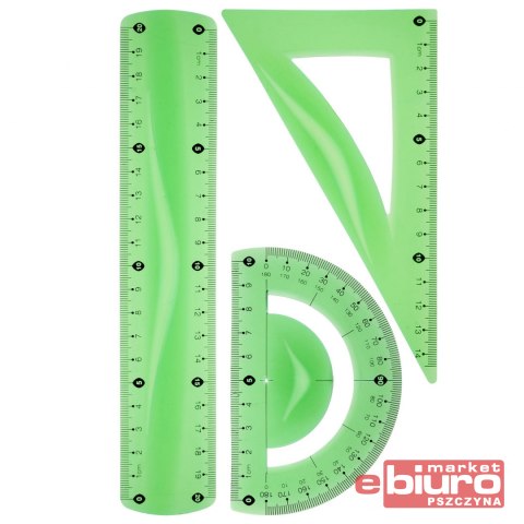 ZESTAW GEOMETRYCZNY ZIELONY BL010-ZK