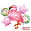 BALONY FOLIOWE ZESTAW FLAMING 5SZT GODAN