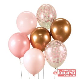 BUKIET BALONOWY B&C RÓŻOWO MIEDZIANY A'7 GODAN