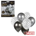 BUKIET BALONOWY B&C SREBRNO GRAFITOWY A'7 GODAN
