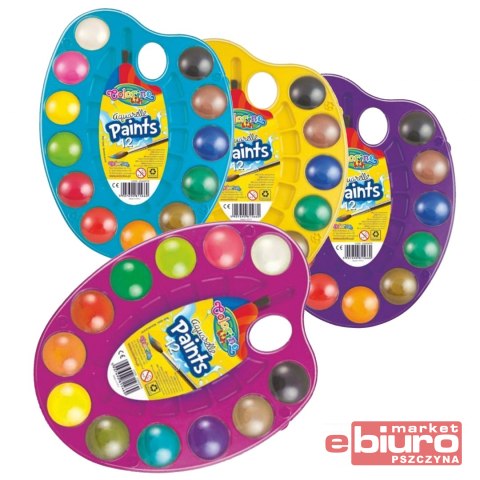 FARBY AKWARELOWE KIDS COLORINO PALETKA 12 KOLORÓW