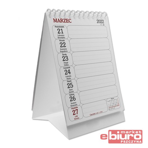 KALENDARZ BIURKOWY PIONOWY-SPIRALA SAPT SB3