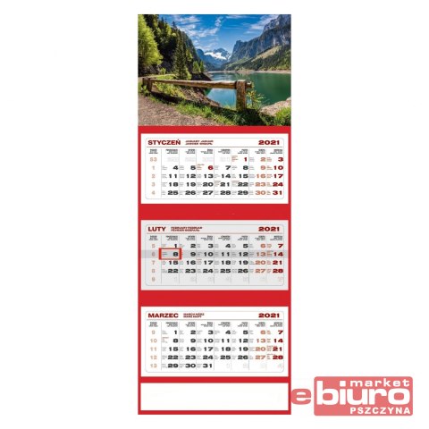KALENDARZ TRÓJDZIELNY ALPY KS055B