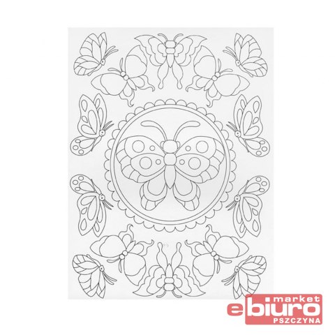 KOLOROWANKA ANTYSTRESOWA MANDALE MOTYLE MFP