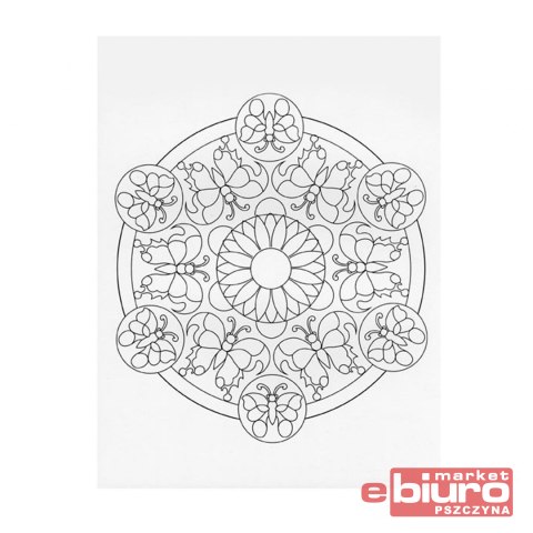 KOLOROWANKA ANTYSTRESOWA MANDALE MOTYLE MFP