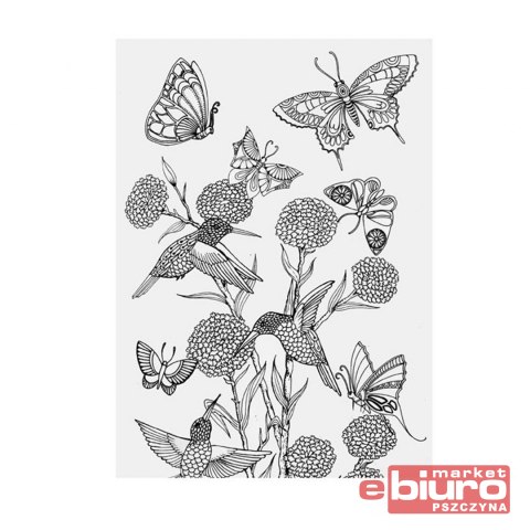 KOLOROWANKA ANTYSTRESOWA MOTYLE W OGRODZIE MFP