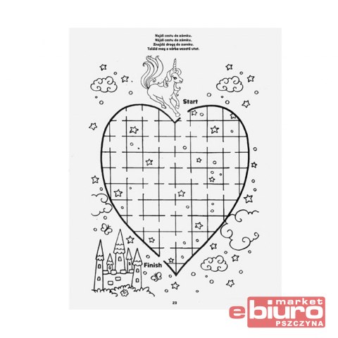 KOLOROWANKA LABIRYNT JEDNOROŻCE 5301066 MFP