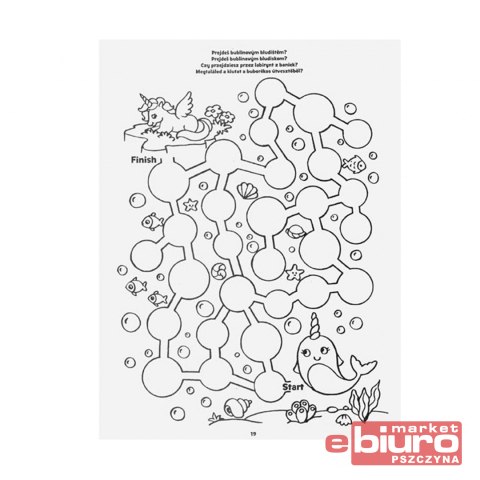 KOLOROWANKA LABIRYNT JEDNOROŻCE 5301066 MFP