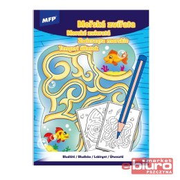 KOLOROWANKA LABIRYNT ZWIERZĘTA MORSKIE MFP