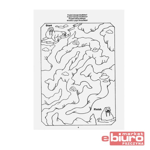 KOLOROWANKA LABIRYNT ZWIERZĘTA MORSKIE MFP