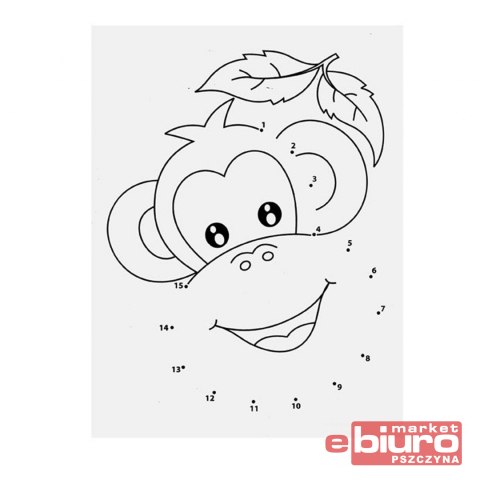 KOLOROWANKA POŁACZ KROPKI DINO MFP