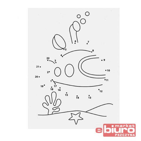 KOLOROWANKA POŁACZ KROPKI DINO MFP