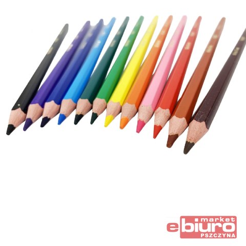 KREDKI OŁÓWKOWE EVOLUTION BIC KIDS 12 KOLORÓW
