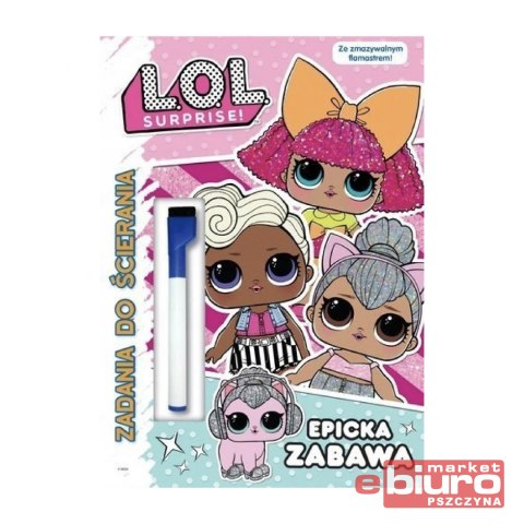 KSIĄŻECZKA LOL ZADANIA DO ŚCIERANIA + PISAK 2972