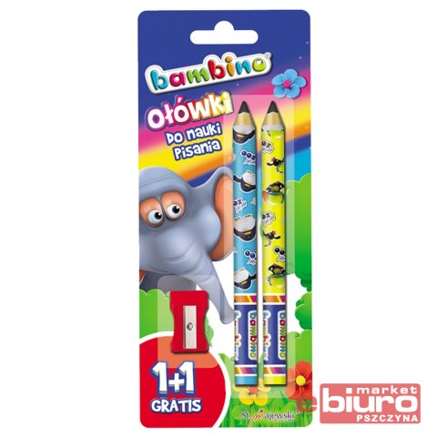 OŁÓWKI DO NAUKI PISANIA HB + TEMPERÓWKA BAMBINO