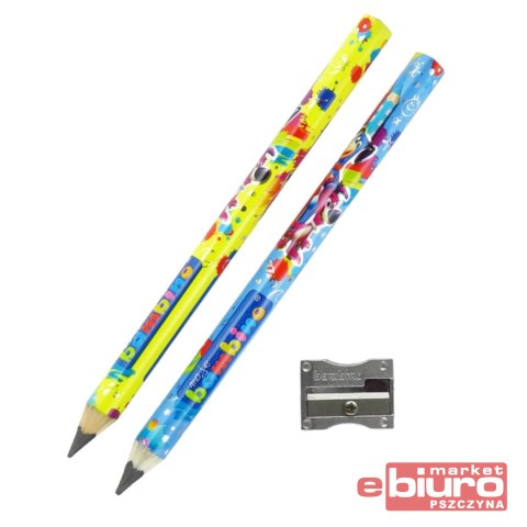 OŁÓWKI DO NAUKI PISANIA HB + TEMPERÓWKA BAMBINO